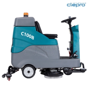 MÁY CHÀ SÀN LIÊN HỢP NGỒI LÁI CLEPRO C100B (DÙNG ẮC QUY)